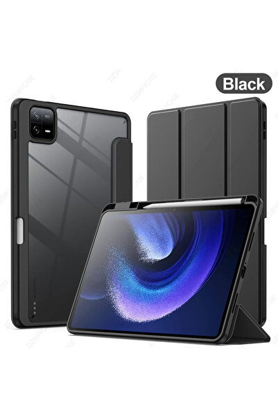 Choice3 حافظة سوداء لجهاز Mi Pad 6/Mi Pad 6 Pro (11 بوصة، موديل 2023) مع حامل...