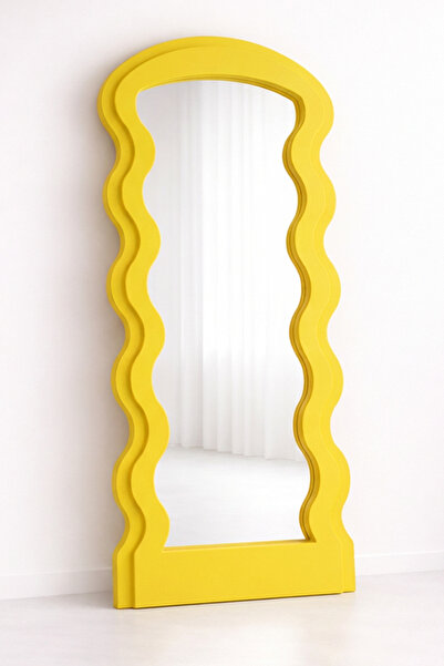 Ortakçı Design Wavy Lite – Dalgalı Boy Aynası | Modern Dekoratif MDF Ayna 175...