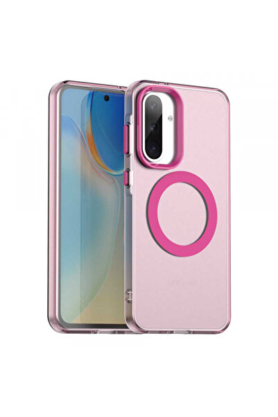 Samsung Husa MagSafe pentru Galaxy A56 A566, Techsuit, CandyCase, Roz