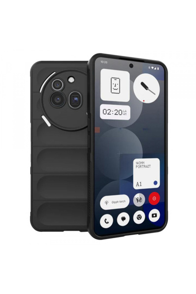 NOTHING Husa pentru Phone (3a) Pro, Techsuit, Magic Shield, Neagra