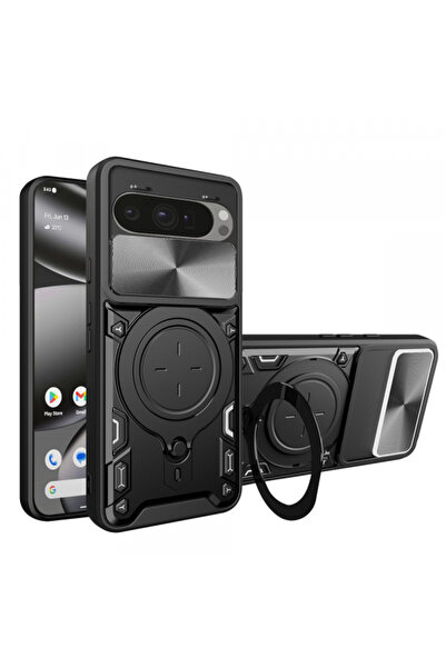 Google Husa pentru Pixel 10 Pro XL, Techsuit, CamGuard Pro, Neagra