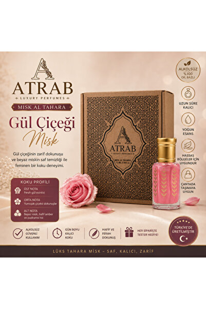 atrab MISK TAHARA Gül çiçeği misk 12 ml