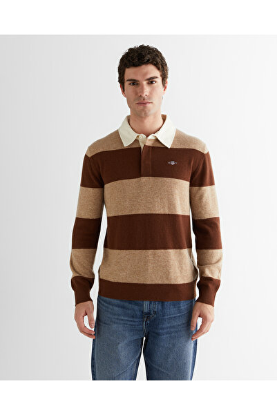 Gant Erkek Bej Regular Fit Polo Yaka Triko