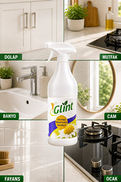 GLİNT Çok Amaçlı Bitkisel İçerikli Temizleyici 1 Litre Leke ve Yağ Temizliği