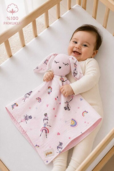 Yada Baby Çift Katlı Desenli Müslin Uyku Arkadaşı