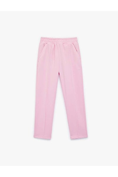 Koton Basic Carrot Cut Trousers with Tie Waist and Pocket Detail
