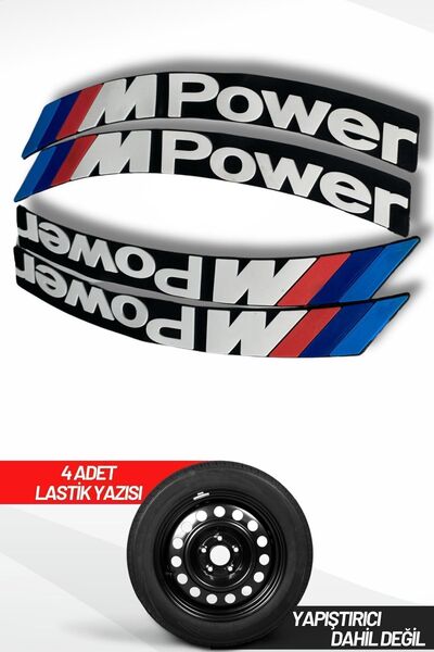 ASTUNİNG M Power Motosiklet Ve Otomobil Araç 3d şerit Oto Lastik Yazısı Stick...