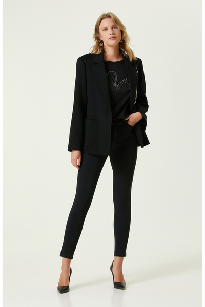 Network Antrasit Skinny Denim Pantolon