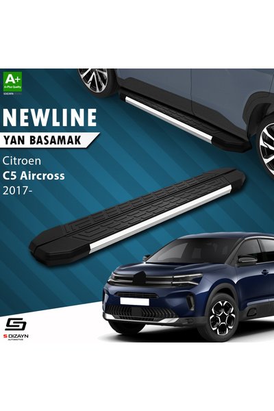 S Dizayn Citroen C5 Aircross NewLine Krom Yan Basamak 193 Cm 2017-2024 A+ Kal...