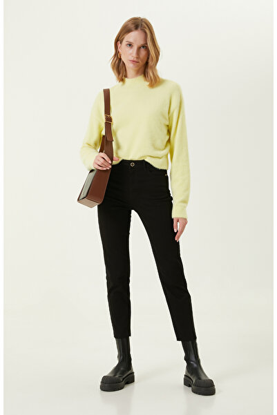 Network Siyah Yüksek Bel Denim Pantolon