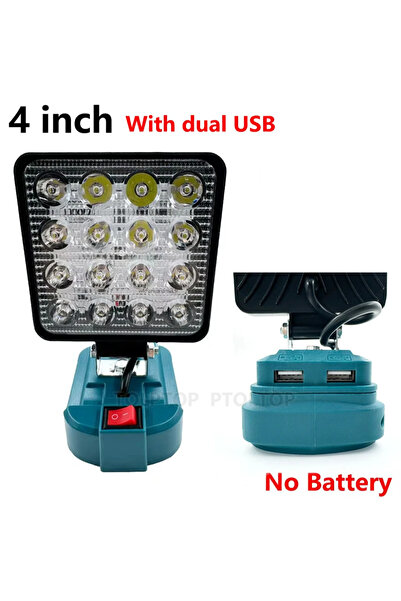Choice3 4 inch with USB NEW LED Work Light For Makita 14.4V 18V Li-ion Batter...