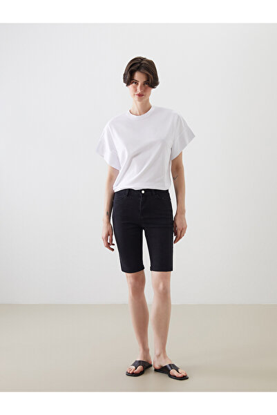 LC Waikiki Nevavm Bermuda Fit Women's Jean Shorts with a Difference