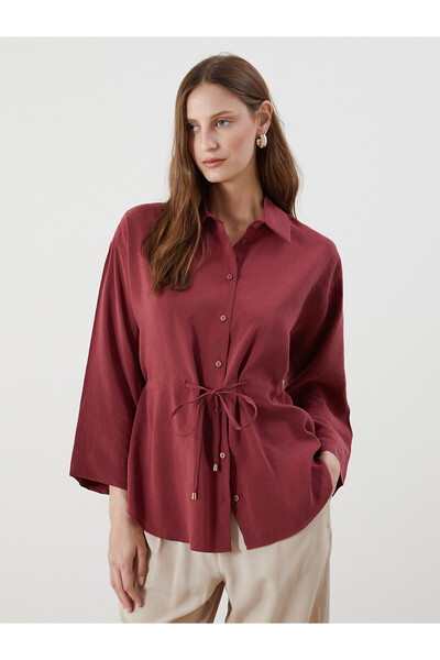 LC Waikiki Two Mt Shop Quality Oversize Modal Blended Women's Shirt