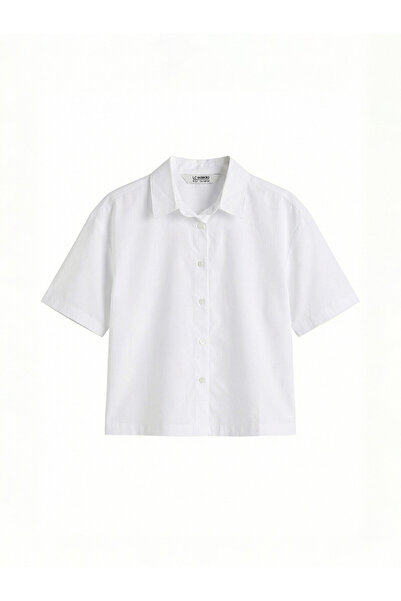 LC Waikiki Nevavm Girl's Poplin Shirt with a Difference