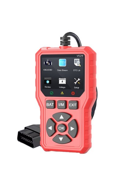 Foxsur Tester de diagnosticare auto V529 OBD2, testare baterie, căutare DTC, ...