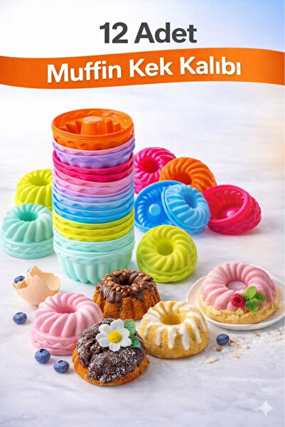 Silvora Trusted silicone rubber solutions Silikon Mini Kek Kalıbı, Muffin Kal...