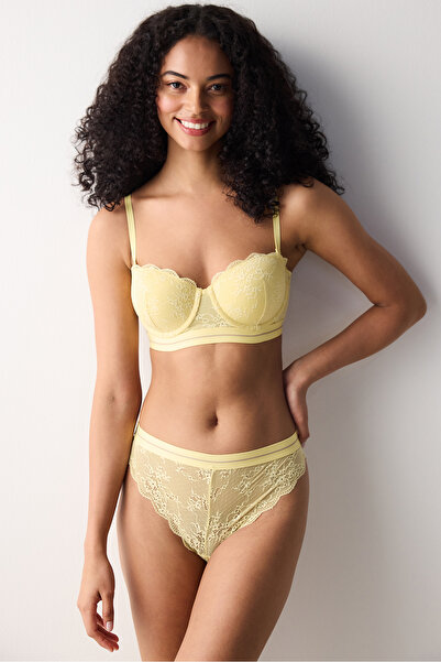 Penti Bloom Lace Dantel Sarı Sütyen