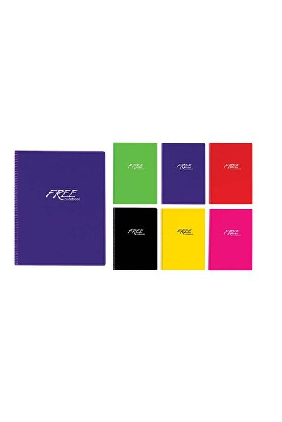 KESKİN COLOR Notebook Free A4 Spiral Plastic Cover 100 Sheets Lined