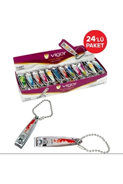 Generic Brand Vigor Nail Clippers Small Colorful 24-Pack