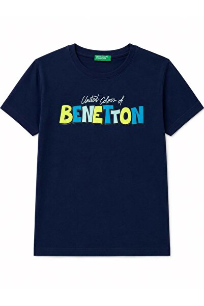 United Colors of Benetton Bebi dečak bela grafička majica sa biciklom, kratki...