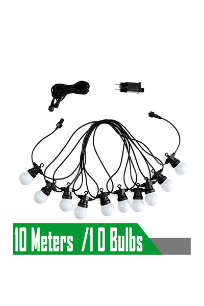 Choice EU Plug 10Meters 10Bulbs Outdoor Camp Lights Bulbs 23M G50 Waterproof ...
