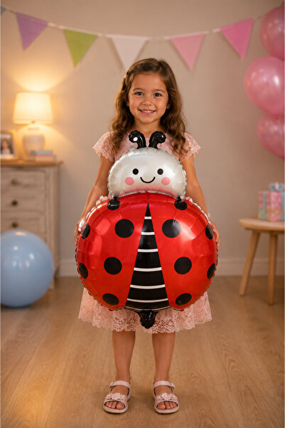 Baloncu Dede Strawberry Foil Balloon 62 cm Red Green Fruit Shaped Birthday Pa...
