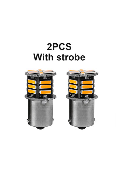 Choice1 2PCS BAU15S With strobe 1156-150° BAU15S PY21W 7020 21SMD LED Auto Ca...