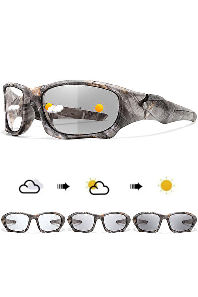 Choice XD12 Photochromic Cycling Sunglasses Men Outdoor Sports Tactical Camou...