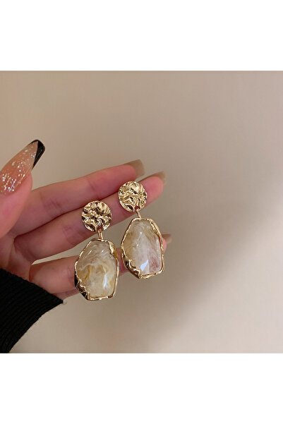 Choice HE6824-3 New Fashion Earrings Zircon Square Stone Earrings Vintage Gol...