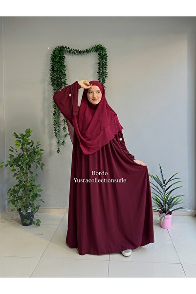 Yüsra Collection طقم فستان ليزا مطرز بالبابونج وتنورة قصيرة منفوشة مكون من قط...
