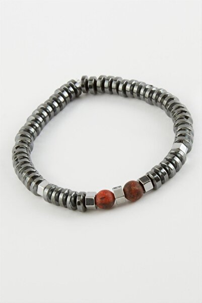 Generic Brand Muratech Hematite Ceyt (230553) Natural Stone Bracelet-Anthracite