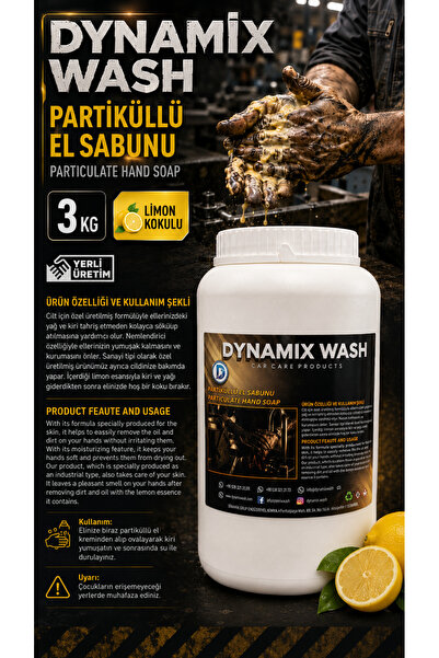 dynamix wash Partiküllü El Sabunu 3kg - Sanayi Tipi El Sabunu - Kumlu El Sabu...