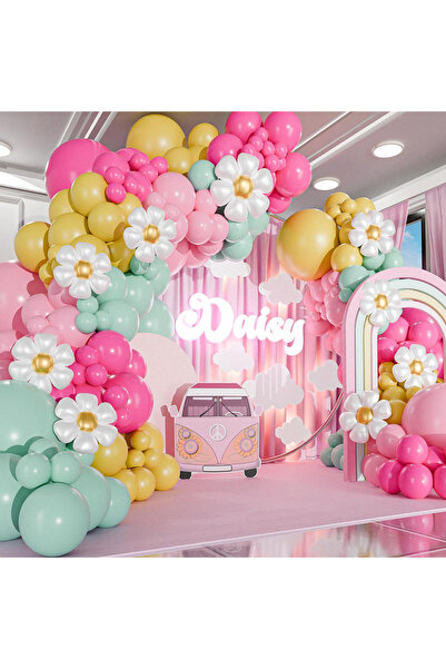 Choice Other Style 1 All-In-One Daisy Balloon Garland Kit and Arched Comes wi...