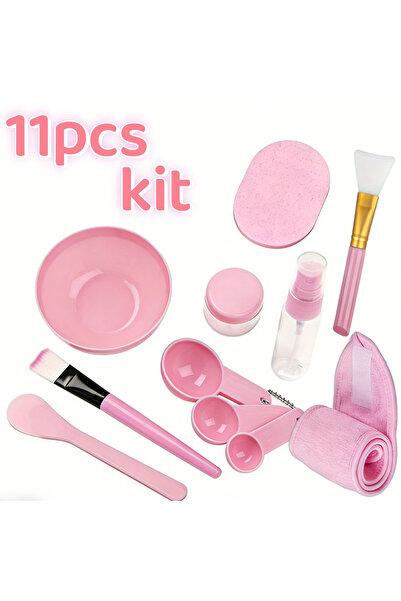 Choice Pink 11pcs 7-11pcs DIY Face Mask Mixing Set Plastic Facial Mask Brushe...