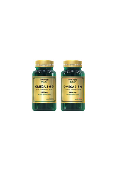 Cosmo Pharm Ulei de Seminte de In (Omega 3-6-9) 1000mg 60cps+30cps