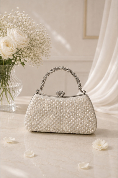 Generic Brand Pearl and Stone Design Special Stone-Embellished Handle, Bridal...