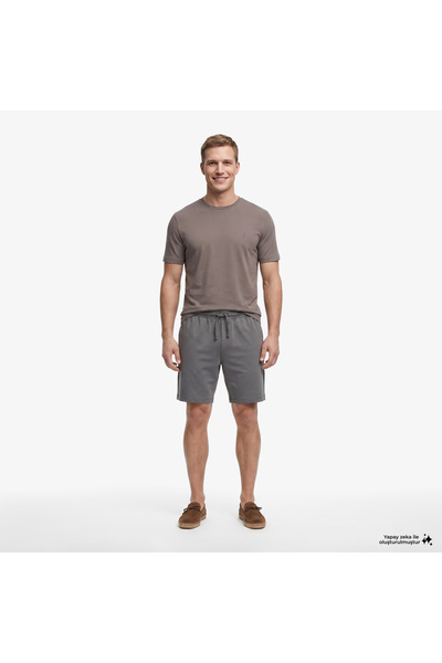Nautica Erkek Gri Regular Fit Şort