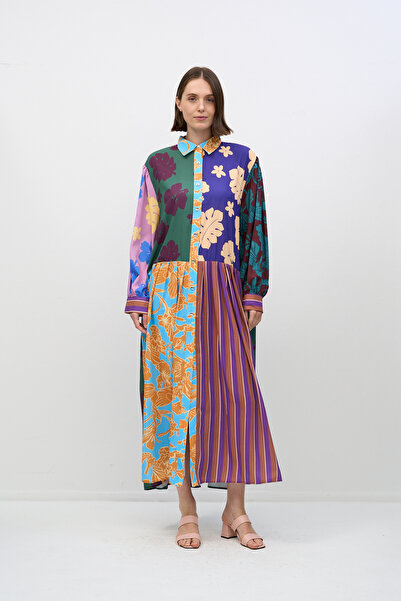 HANIQA Vintage Style Floral Women's Dress