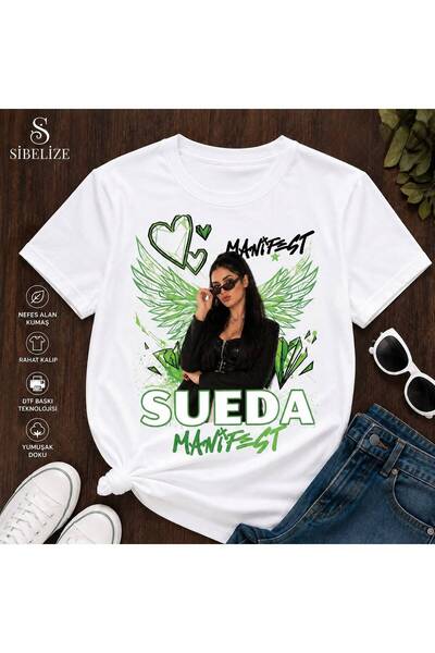 SİBELİZE Manifest Suheda Kanat Tasarımlı T-shirt