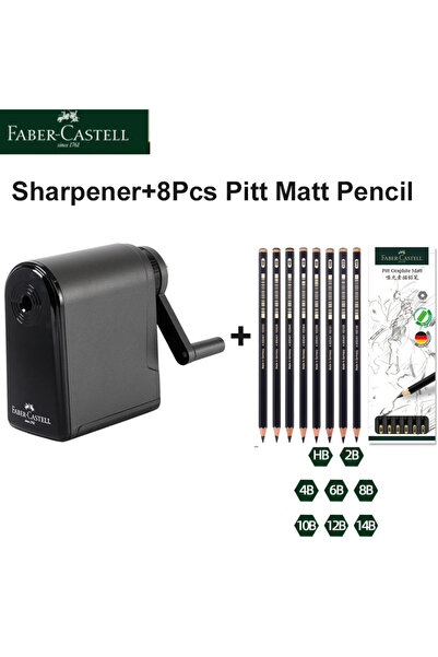 Choice Sharpener and 8pc Faber Castell Artists Long Point Pencil Sharpener Ma...