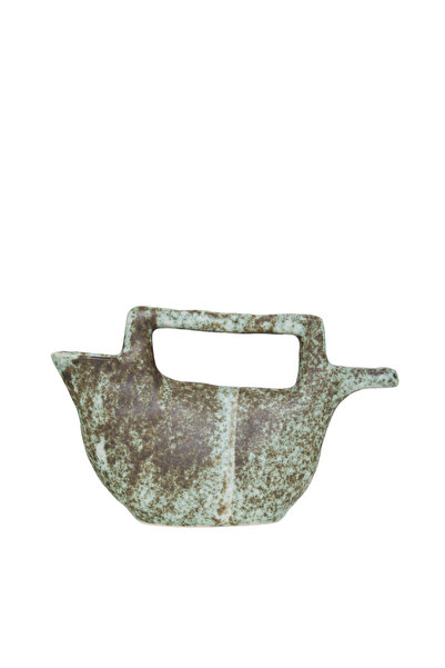 Yargıcı Soyut Formlu Sırlı Seramik Dekoratif Obje(7x25x15 Cm)
