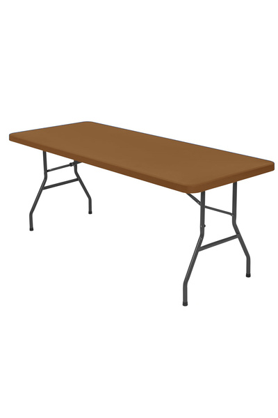 Choice 30x72in(76x183cm) Light Brown 1 Pc 4/6/8ft Spandex Tablecloth Elastic ...