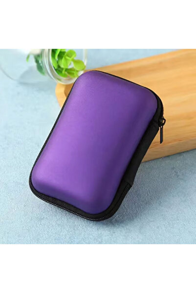 Choice4 Purple Sundries Travel Storage Bag Charging Case for Earphone Package...