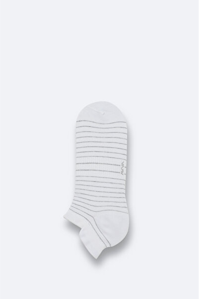 Avva Men's White Bamboo Blend Booties Socks B008516