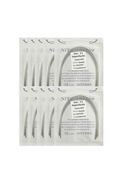 Choice17 020 Upper-NT-10Pack 10pack أسلاك تقويم الأسنان فائقة المرونة NITI دا...