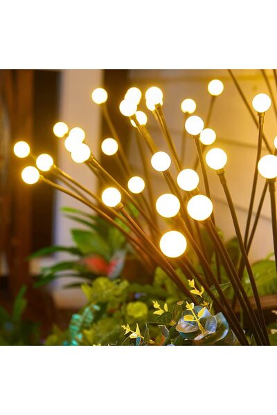 Choice 10L warm white 8 LED Solar Garden Lights Powered Firefly Lights Outdoo...