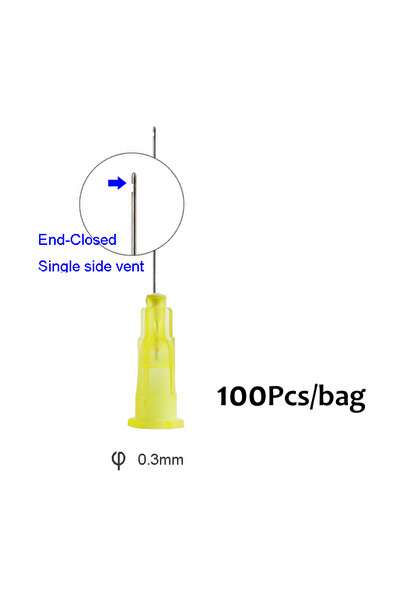 Choice5 single side vent 100pcs/Bag Dental Syringe tips Endo Irrigation Root ...
