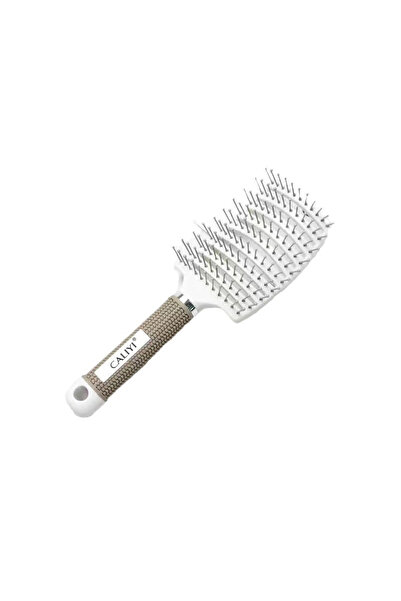 Choice White Hair Comb Brush Professional Curved Vented Brush for Faster Blow...