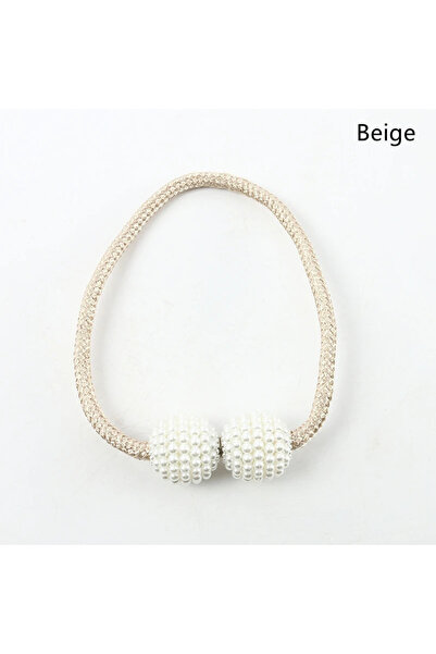 Choice 2PCS Beige 1/2PCS Pearl Magnetic Curtain Clip Curtain Holders Tie Back...