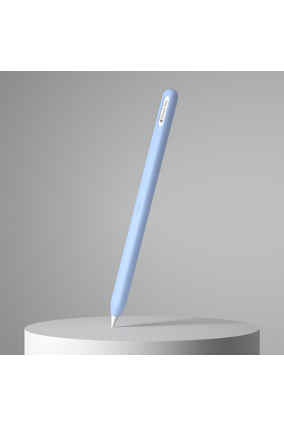 Choice15 جراب حماية سيليكون أزرق مضيء لقلم Pencil Pro وقلم Pencil (الجيل الثا...